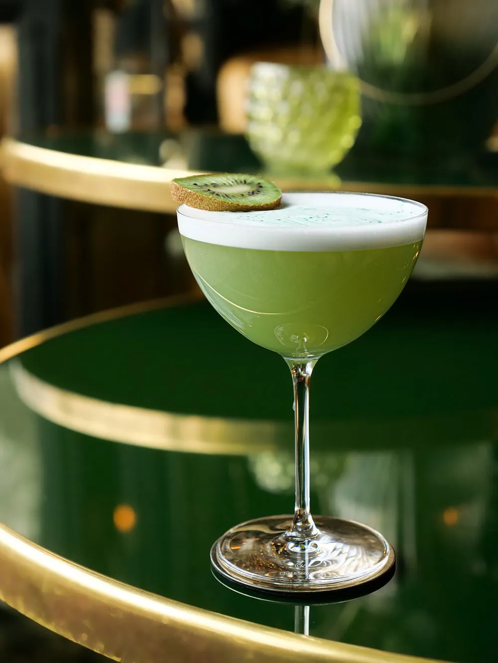 Cocktail signature du Flore, note kiwi